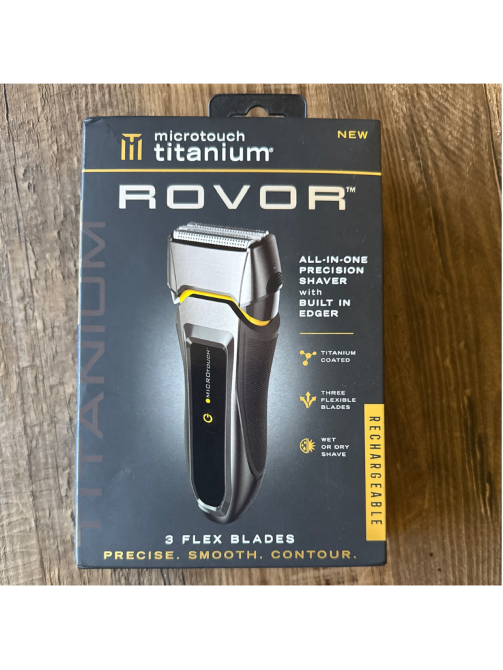 MicroTouch Titanium ROVOR All-in-One Precision Shaver Wet Dry Rechargeable NEW